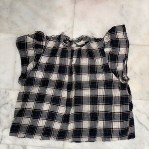 Anthropologie Plaid Flannel top